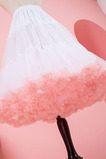 Różowe tiulowe halki, dziewczęca spódniczka Tutu, krótka spódniczka na imprezę, halka Cos, krótka spódniczka z tiulu 60cm
