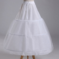Ślubne Petticoat Trzy obręcze Strong Net Full Dress String Adjustable