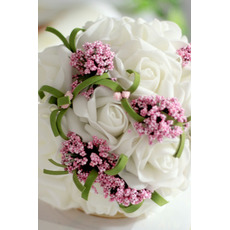 Bukiet kwiatu symulacji bukiet bride druhny ślubnej strony
