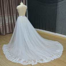 Odpinana suknia ślubna tiulowa spódnica Odpinane dodatki panny młodej spódnica rozmiar niestandardowy