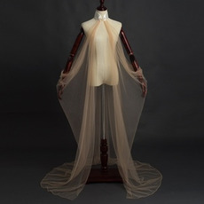 Bajkowy kostium elfa, tiulowy szal, ślubny płaszcz, średniowieczny kostium
