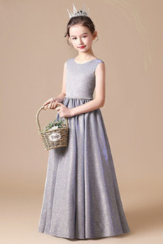 Naturalne talii Formalny Wydajność Sznurowane Dzieci sukienka