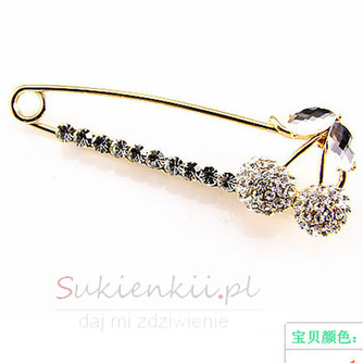 Pin Plating Hot sprzedaży Cherry dwa diamenty Broszka kobiet - Strona 2