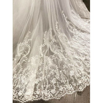 Odpinana spódnica ślubna na sukienki Bridal Overskirt Koronkowe aplikacje Odpinany pociąg Spódnica rozmiar niestandardowy - Strona 6