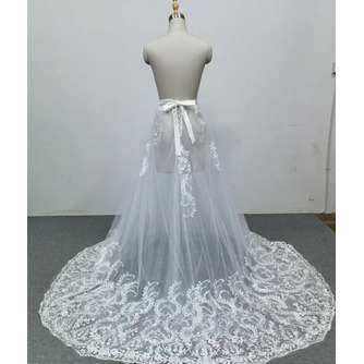 Zdejmowana spódnica na sukienki Bridal Overskirt Lace Wedding Odpinany pociąg - Strona 3