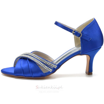 Satynowe buty ślubne motylkowe boczne wydrążone szpilki zielone buty druhny - Strona 5