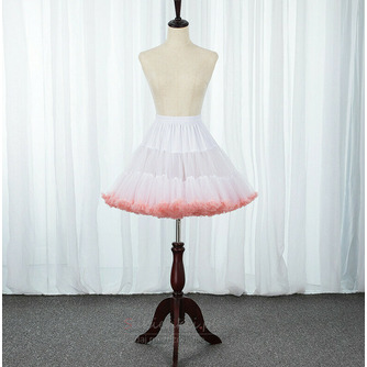 Różowa w pasie bufiasta tiulowa halka, księżniczka taniec baletowy halki Lolita Cosplay, tęczowa chmura krótka spódniczka Tutu 45cm - Strona 2