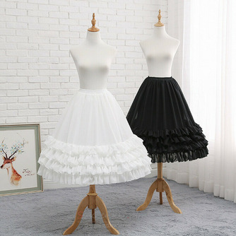 Czarna halka z szyfonu, suknia ślubna długa krynolina, sukienka na studniówkę z szyfonu podkoszulek, spódnica z bufiastymi rękawami, spódnica Lolita midi - Strona 1