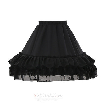 Czarno-biała halka z tiulu Lolita, halka Cosplay, puszysta tiulowa spódnica, puszysta halka, spódnica baletowa tutu. 45 CM - Strona 4