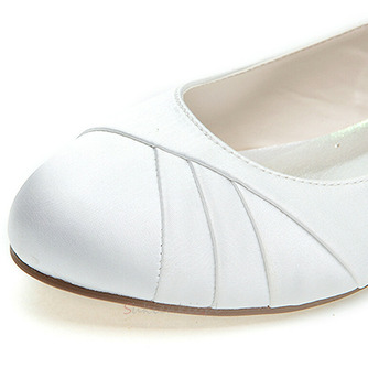 Płaskie plisowane satynowe buty damskie buty na bankiet doroczne spotkanie buty ślubne - Strona 5