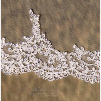 Ślubna zasłona Multi Layered Ceremonial Cold Lace Long Tissue Lace - Strona 6