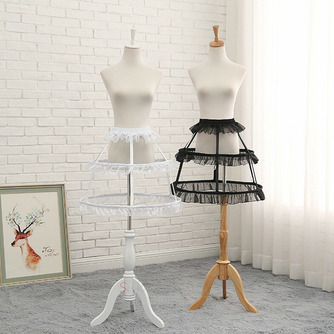 Czarna szyfonowa halka, Lolita krynolina halka, sukienka na studniówkę szyfonowa halka, bufiasta spódnica, długość 50 cm - Strona 1
