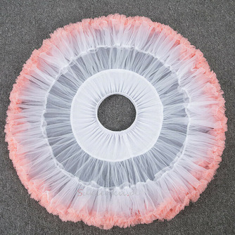 Różowa w pasie bufiasta tiulowa halka, księżniczka taniec baletowy halki Lolita Cosplay, tęczowa chmura krótka spódniczka Tutu 45cm - Strona 4