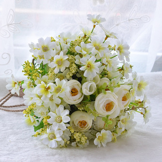 Zielone i białe kwiaty herbata kwiaty bukiet brides poślubił symulacji - Strona 1