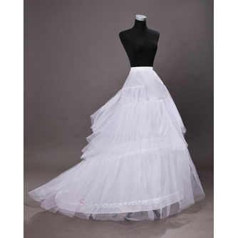 Ślubne Petticoat Trzy obwódki Trailing Long Suknia ślubna Poliester tafta - Strona 4