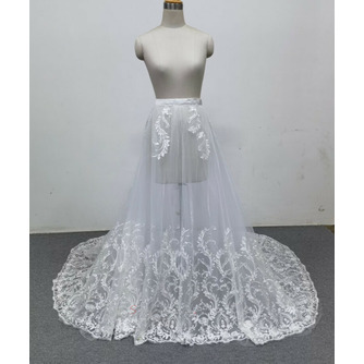 Zdejmowana spódnica na sukienki Bridal Overskirt Lace Wedding Odpinany pociąg - Strona 1