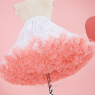 Różowa w pasie bufiasta tiulowa halka, księżniczka taniec baletowy halki Lolita Cosplay, tęczowa chmura krótka spódniczka Tutu 45cm - Strona 1