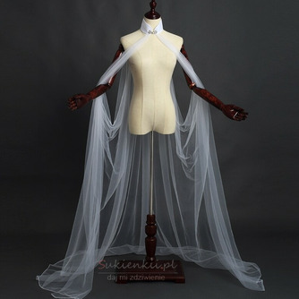 Bajkowy kostium elfa, tiulowy szal, ślubny płaszcz, średniowieczny kostium - Strona 7