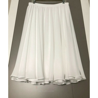 Damska spódnica szyfonowa spódnica ślubna druhna flowy Bridal Tea długość krótka spódnica ślubna 68CM - Strona 2