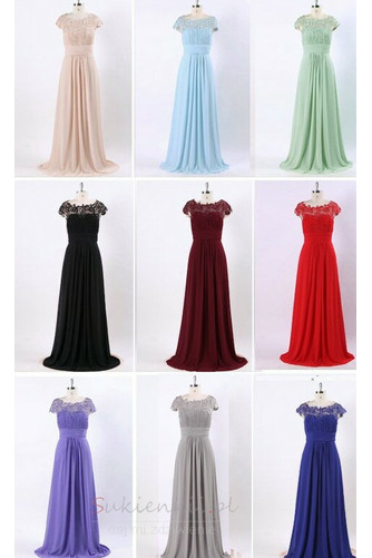 Koronki nakładki Na suwak Krótki rękaw Skromny Spódnica wieczorowe - Strona 6