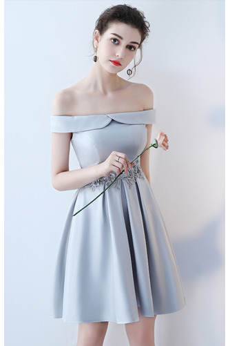 Sznurowane Linia A Glamour Średni Satyna Sukienka dla Druhen - Strona 11