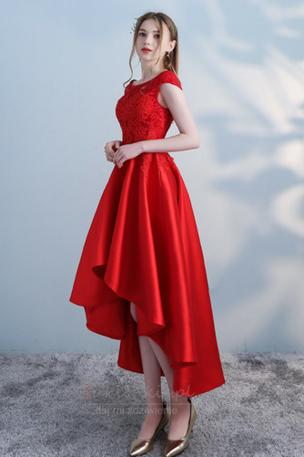 Asymetryczny Glamour Rosy ramię Naturalne talii Sukienka koktajlowe - Strona 4