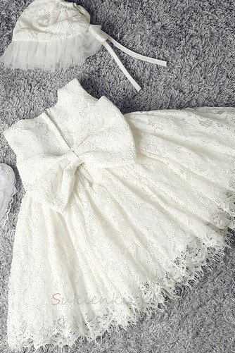 Czapka Naturalny talia Klejnot Na suwak Długość herbaty Sukienka do chrztu - Strona 4