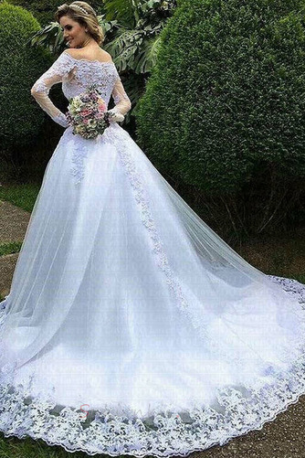 Naturalne talii Długi Wysokie pokryte Formalny Sukienka ślubne - Strona 2
