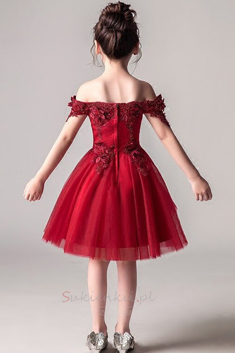 Lato Dew ramię Pokaż Długość do kolan Efektowne Dzieci sukienka - Strona 2