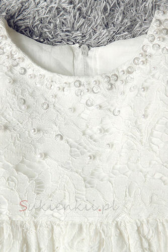 Czapka Naturalny talia Klejnot Na suwak Długość herbaty Sukienka do chrztu - Strona 6