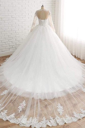 Nasuwki złudzenia Tiul Długi Sprzedaż Formalny Sukienka ślubne - Strona 2