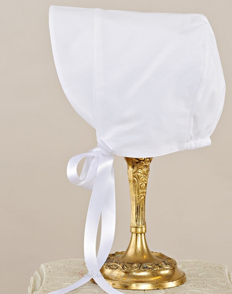 Księżniczka Krótki rękaw Wysoki szyi Wysokie pokryte Sukienka do chrztu